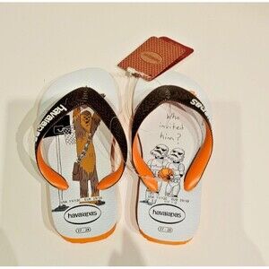 NWT Havaianas Kids Star Wars Chewbacca, Flip Flops Size 11/12 Child (EU 29/30)